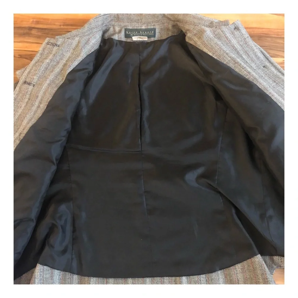 Vintage 1980’s Harve Benard Lightweight Wool Blazer/Jacket, Loose Fitting, 12, L